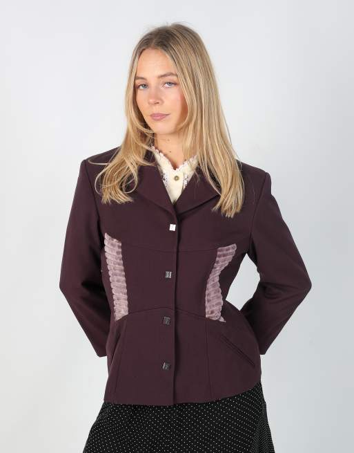 Vintage Gattiuoui M blazer in purple, 3 of 4