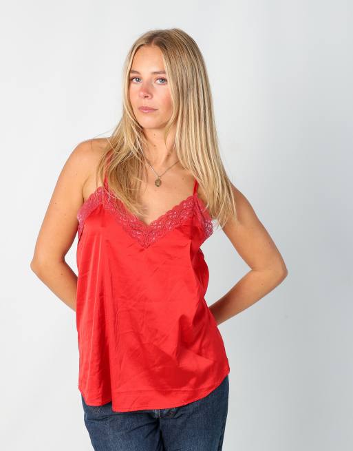 Vintage G&B L cami in red