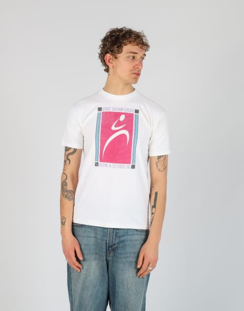 Vintage George Sheehan Classic m t-shirt in white - view 1
