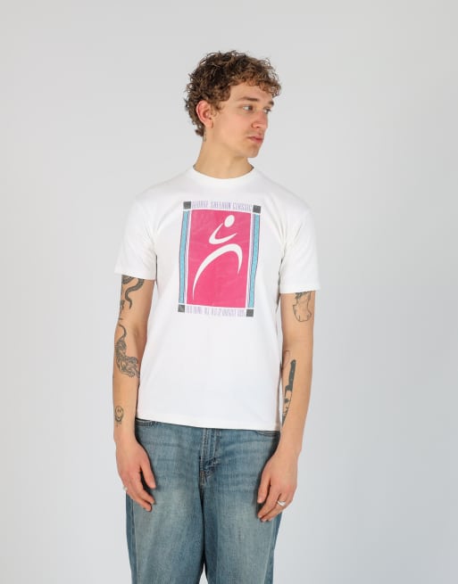 Vintage George Sheehan Classic m t-shirt in white