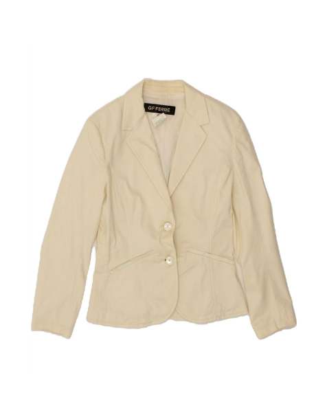 Vintage Gf Ferre 2 Button Blazer Jacket It 42 Medium In Off In White - view 1
