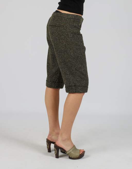 Vintage GF Ferre S capri trouser in dark green, 2 of 4
