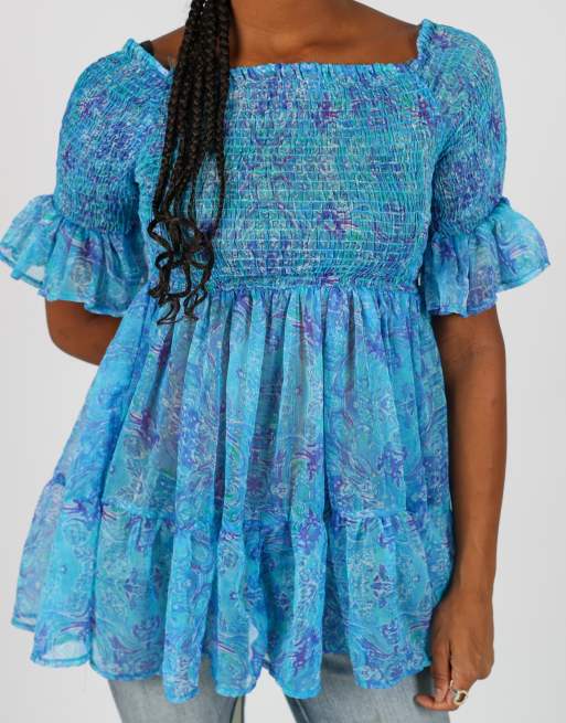 Vintage Giacomo Cingue S blouse in turquoise, 4 of 4