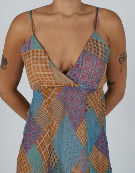 Vintage Gialia Lisa M woven maxi dress in multi colured, 4 of 4