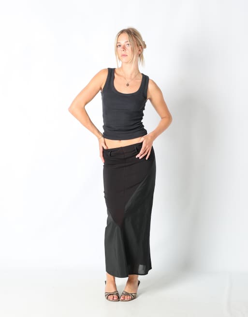 Vintage Giallo S formal skirt in black