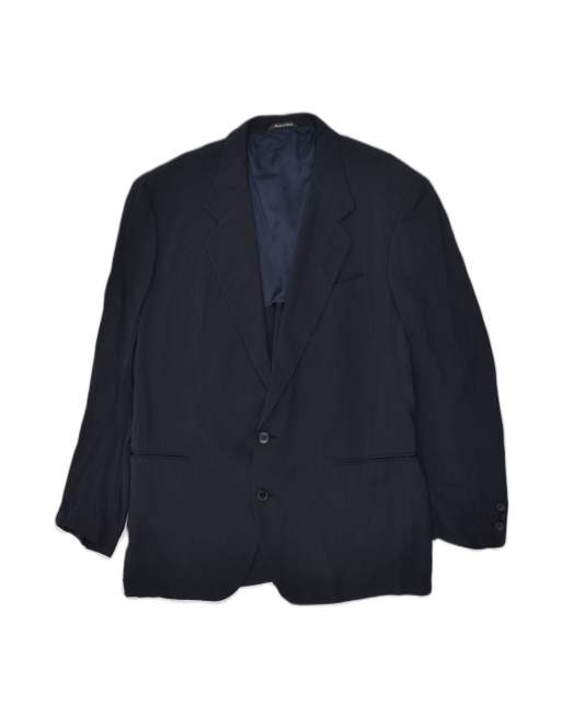 Vintage Gianfranco Ferre 2 Button Blazer Jacket It 52 XL In Blue