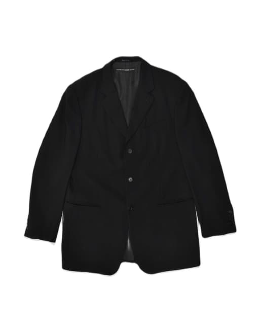 Vintage Gianfranco Ferre 3 Button Blazer Jacket UK 38 Medium In Black
