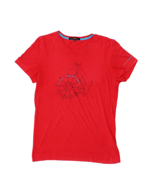 Vintage Gianfranco Ferre Graphic T-shirt Top It 48 Medium In Red