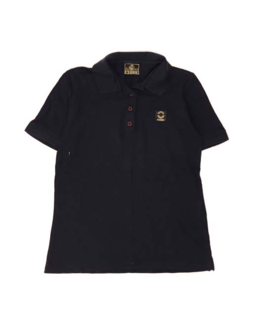 Vintage Gianfranco Ferre Polo Shirt UK 16 Large In Blue
