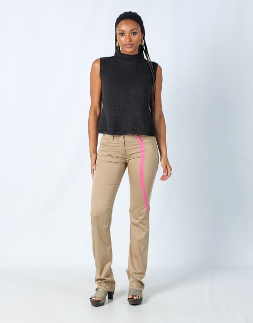 Vintage Gianfranco Ferre S straight jeans in tan