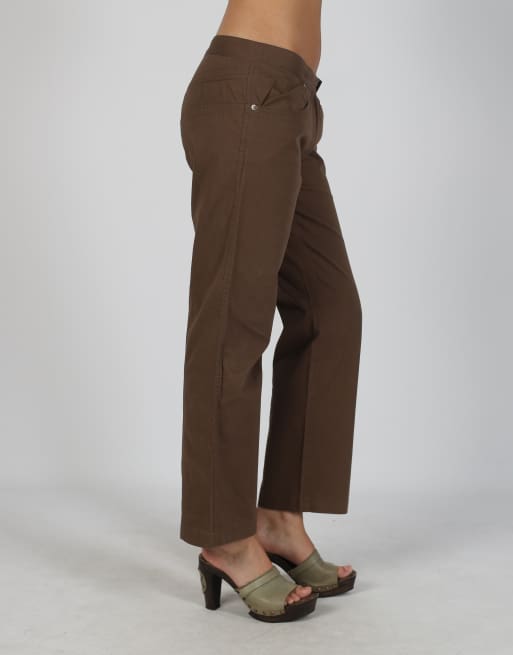 Vintage Gianfranco Ferre S woven trousers in brown, 2 of 4