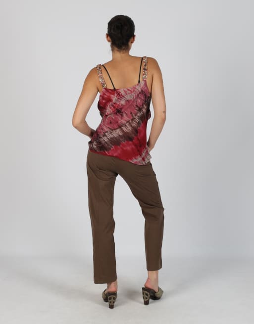 Vintage Gianfranco Ferre S woven trousers in brown, 3 of 4