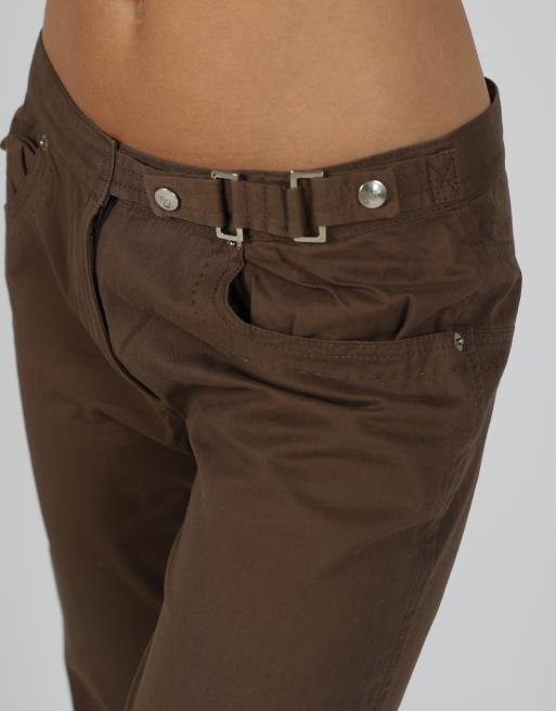 Vintage Gianfranco Ferre S woven trousers in brown, 4 of 4