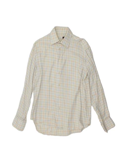 Vintage Gianfranco Ferre Shirt Size 41 16 Large In White Check