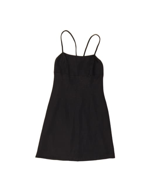 Vintage Gianfranco Ferre Sleeveless Basic Dress It 42 Medium In Black Flecked
