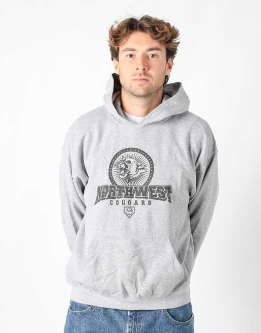 Vintage Gildan l hoodie in light grey