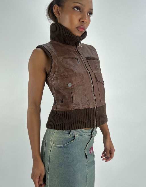 Vintage gilet in brown, 4 of 4