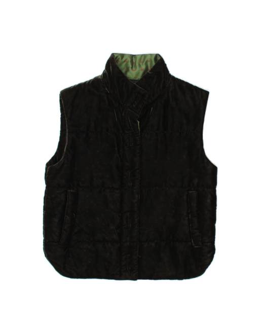 Vintage Gilet It 42 Medium In Green