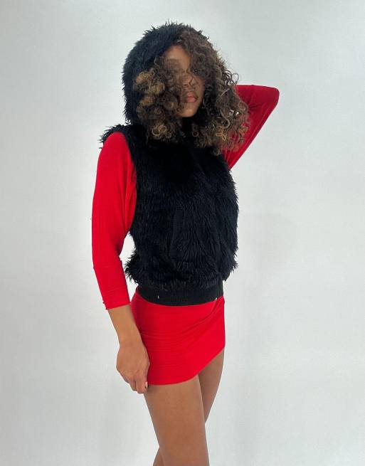 Vintage gilet jacket in black, 4 of 4