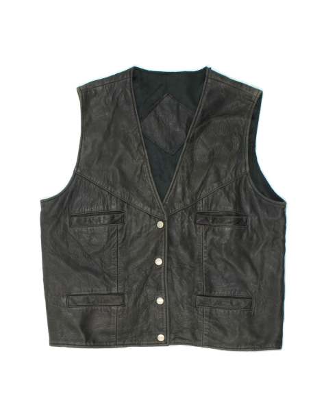 Vintage Gilet UK 14 Large In Black - view 1