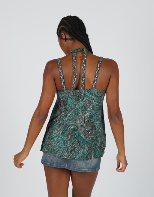 Vintage Gina S cami in dark green, 2 of 4
