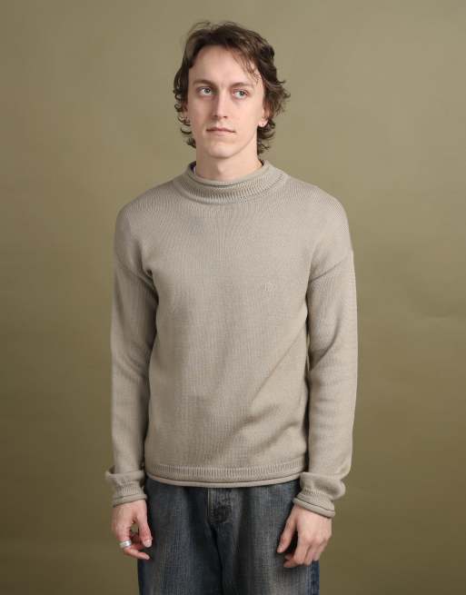 Vintage Giorgio Armani Fisherman Neck Jumper size M in Beige, 3 of 4