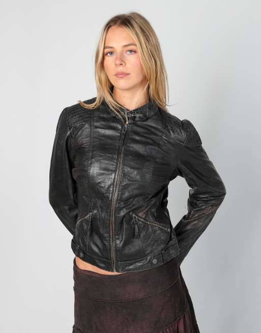 Vintage Gipsy S leather jacket in black