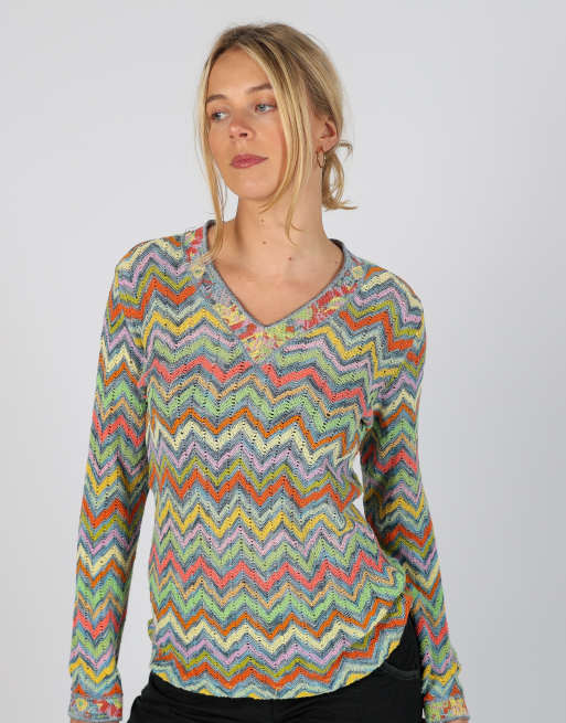 Vintage Giuliaenne M woven top in multi colured, 3 of 4
