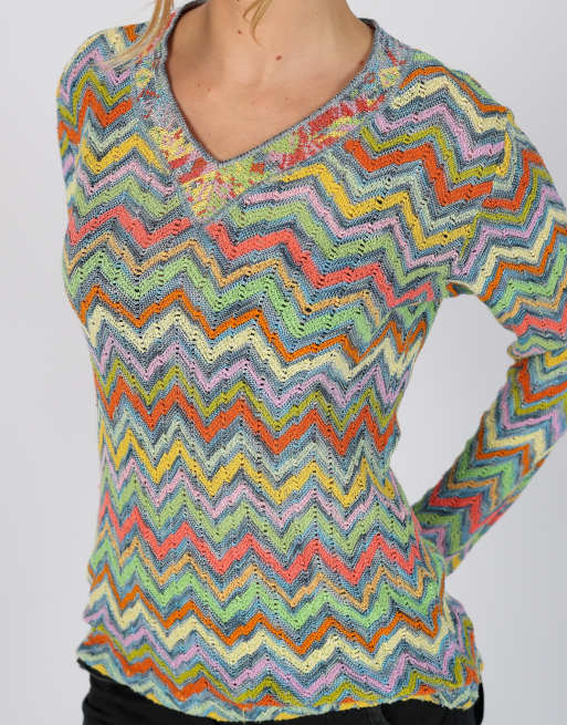 Vintage Giuliaenne M woven top in multi colured, 4 of 4