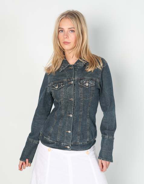 Vintage Glam M denim jacket in blue - view 1