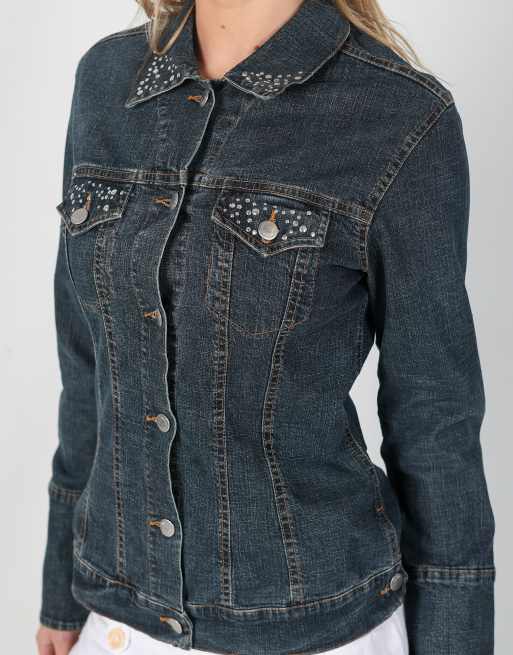 Vintage Glam M denim jacket in blue, 4 of 4