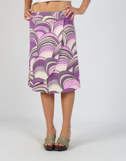 Vintage Glenfield S woven midi skirt in purple, 2 of 4