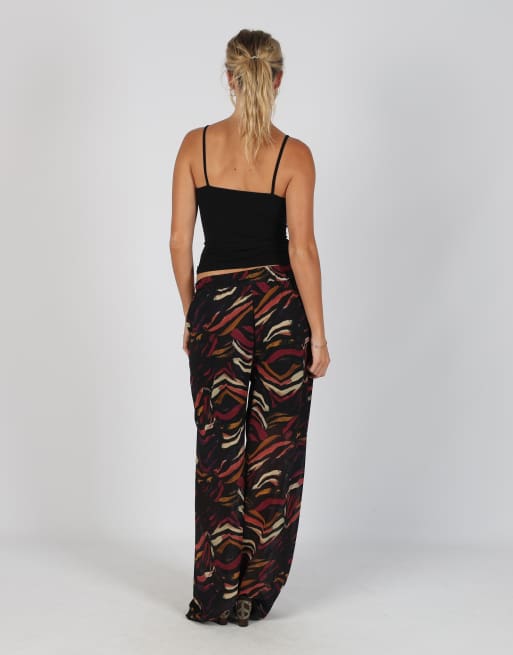 Vintage Gloss Roma XS woven trousers in black, 3 of 4