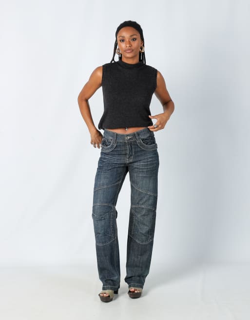 Vintage Good Miao S baggy jeans in blue