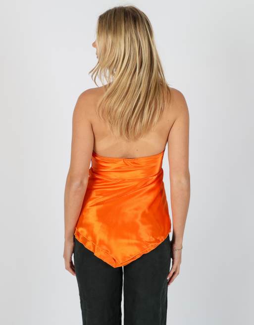 Vintage Grama XS cami in orange, 4 of 4