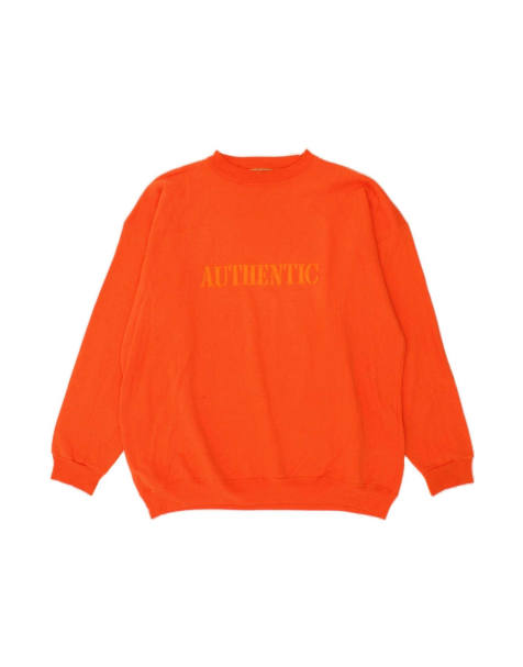 Vintage Graphic Sweatshirt Jumper XL In Orange - view 1