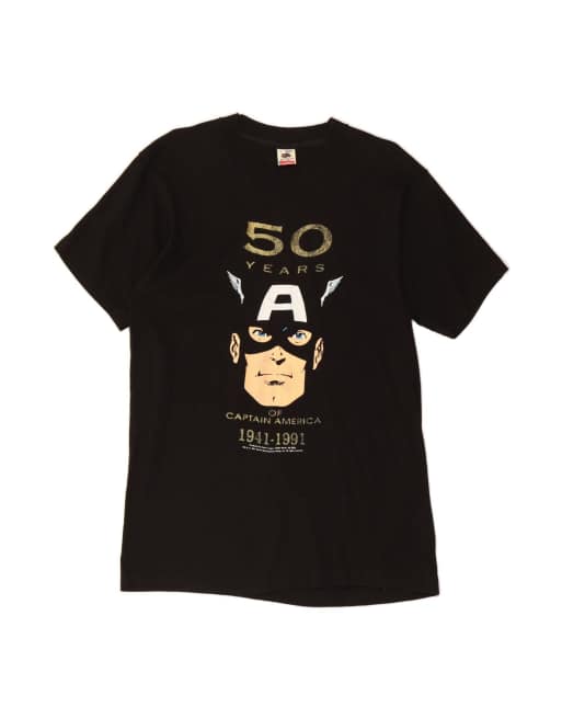 Vintage Graphic T-shirt Top Large In Black Comics