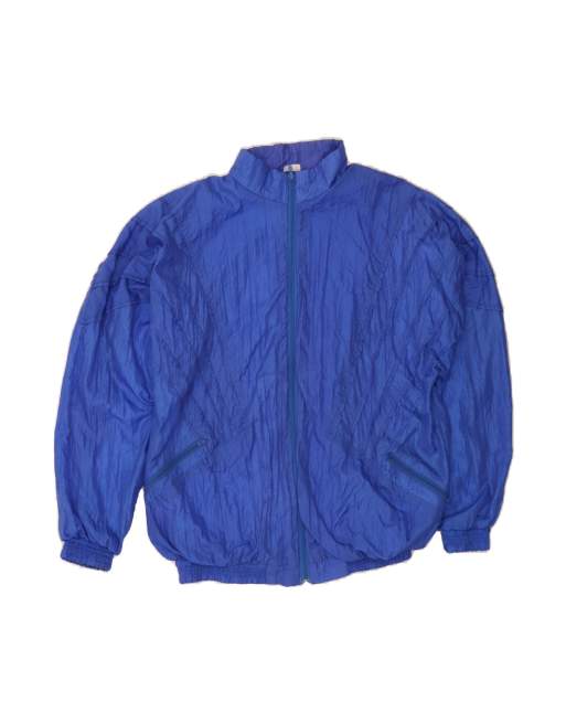 Vintage Graphic Tracksuit Top Jacket Large In Blue