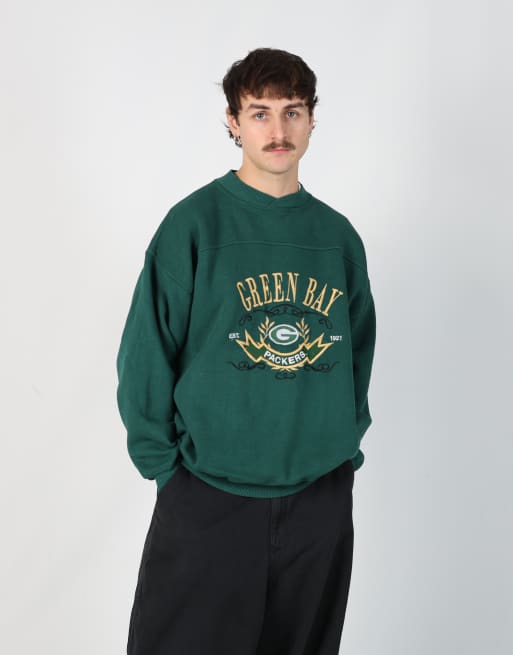 Vintage Green Bay Packers l sweatshirt in dark green