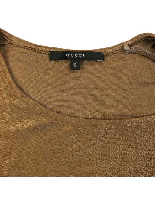 Vintage Gucci 2000s By Tom Ford Asymmetric Iridescent Top Size S, 3 of 4