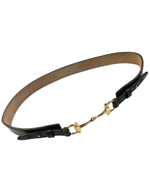 Vintage Gucci 2000s By Tom Ford Leather Horse Bit Belt Size M, 1 of 4