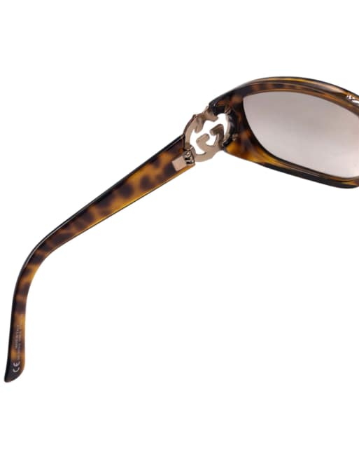 Vintage Gucci 2000s Diamanté Tortoise Shell Sunglasses, 5 of 7