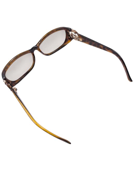 Vintage Gucci 2000s Diamanté Tortoise Shell Sunglasses, 7 of 7