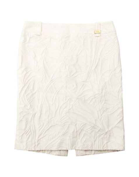 Vintage Gucci 2000s Floral Skirt Size W27 in Cream - view 1