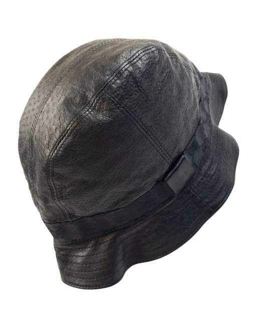 Vintage Gucci 2000s Leather Bucket Hat Size L, 4 of 4
