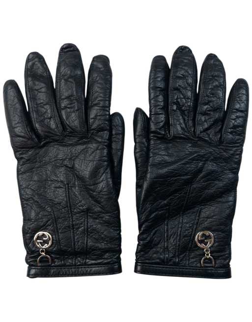 Vintage Gucci 2000s Leather Gloves