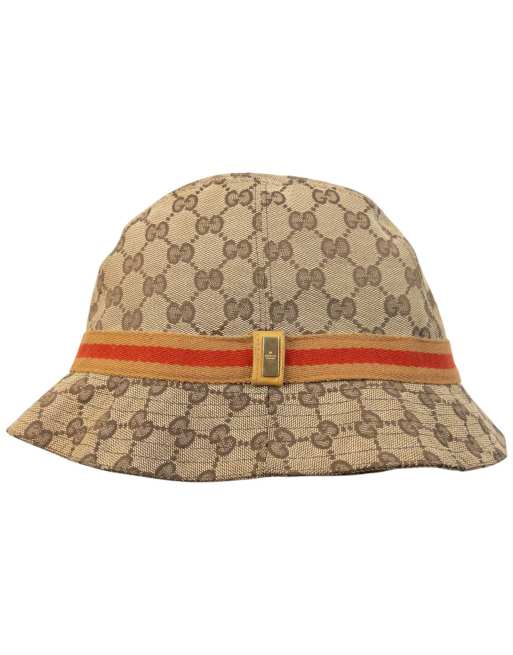 Vintage Gucci 2000s Monogram Bucket Hat Size M