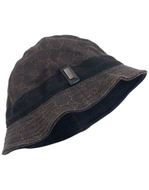 Vintage Gucci 2000s Monogram Bucket Hat Size M, 3 of 7
