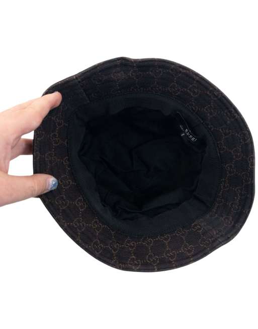 Vintage Gucci 2000s Monogram Bucket Hat Size M, 4 of 7
