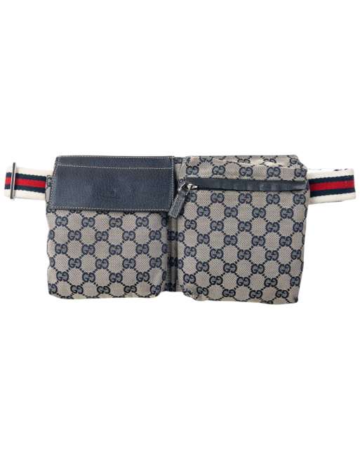 Vintage Gucci 2000s Monogram Crossbody Bag in Mixed